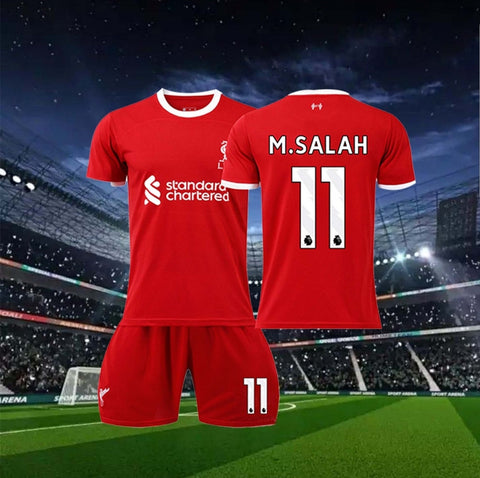 Liverpoool Salah Red Premium Soccer Jersey 2023