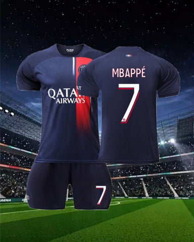 Paris Mbappe Blue Premium Soccer Jersey 2023