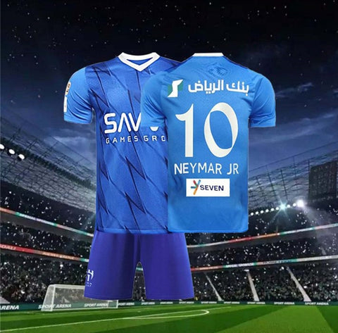 New Al Hilal Neymar Blue Premium Soccer Jersey 2023