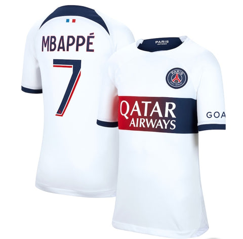 New Parissss White Mbappe Away Premium Soccer Jersey 2023