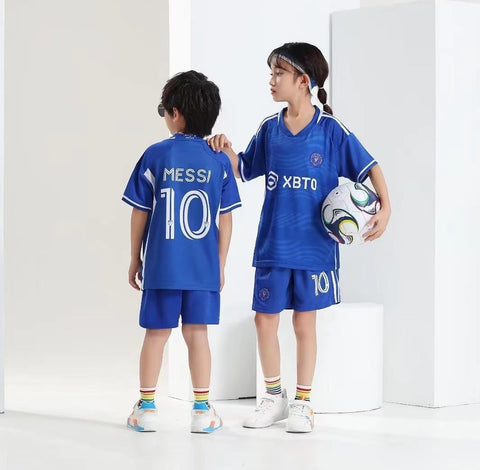 New Miamiiiii Messiiiiiii Blue Premium Soccer Uniform 2023