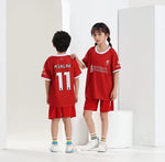 Kids Liverpooool Salah Red Premium Soccer Uniform 2023