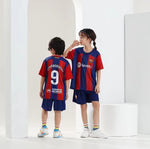 Kids Barcelona Lewandowskiiiii Premium Soccer Uniform 2023