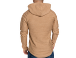 Men's round neck slim solid color