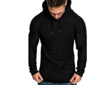 Men's round neck slim solid color