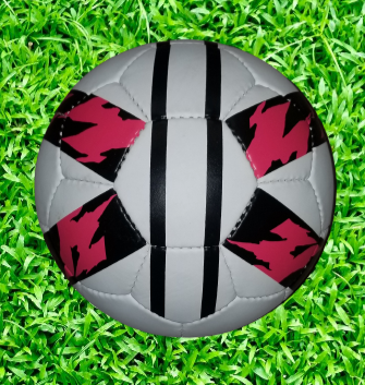 White Pink Premium Soccer Ball