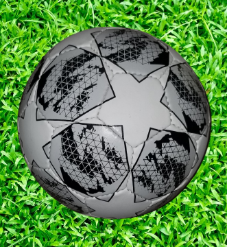 Gray Champions League Premium Soccer Ball