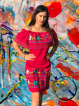 Vestido Dress Artesanal Premium Handmade Mexican Blouse Hand Embroidered Blouse