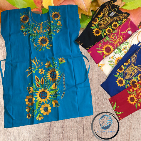 Vestido Dress Artesanal Premium Handmade Mexican Blouse Hand Embroidered Blouse