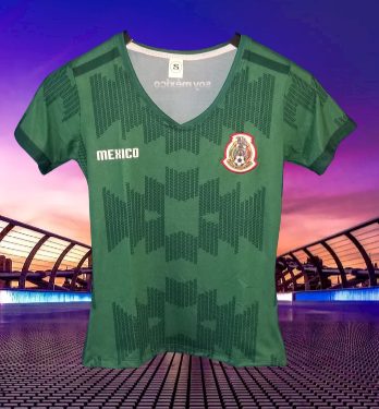 New Woman Mexico Home Green Verde Jersey 2021