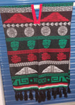 Aztec Pyramids Unisex One Size, Zarape Serape Poncho