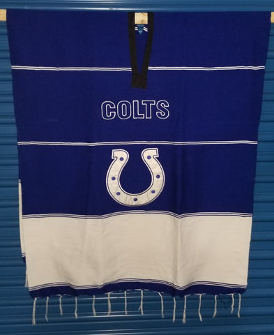 Indiana Colts Unisex One Size, Zarape Serape Poncho