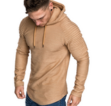 Men's round neck slim solid color