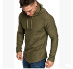 Men's round neck slim solid color