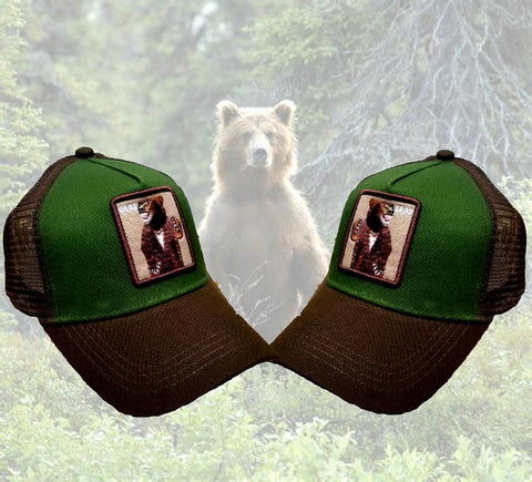 Premium Bear Trucker Hat Cap Gorra De Oso