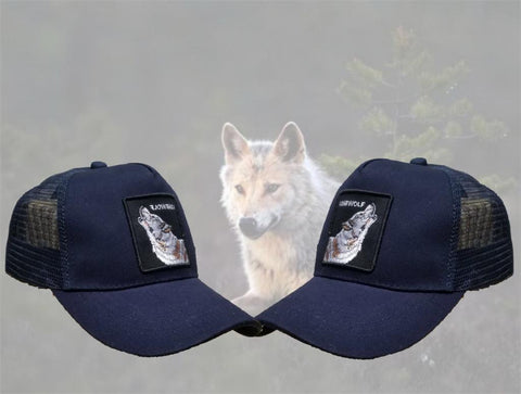 Premium Lone Wolf Trucker Hat Cap Gorra De Lobo