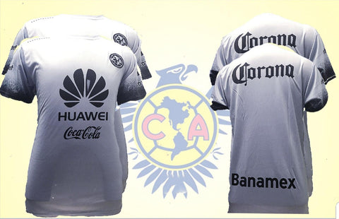 Club America Aguilas Men's Gray Gris Home Jersey Regular Fit