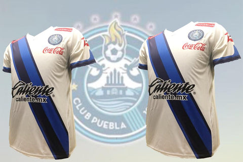 Puebla Blanca Azull Home Jersey Men Regular Fit
