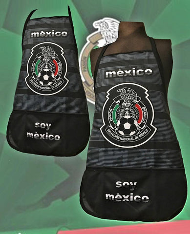 Mexico Black Negro Mandil Kitchen Apron Limited Edition