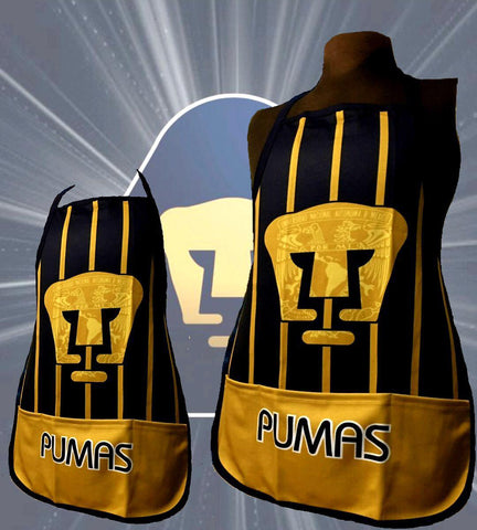 Pumas Blue Azul Mandil Kitchen Apron Limited Edition