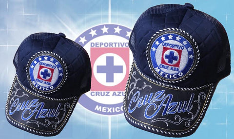 Cruz Azul Blue Azul Hat Gorra Bordada Embroidery Limited Edition
