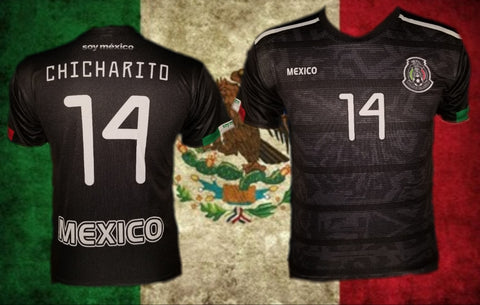 New Mexico Negra Black Chicharito Copa Oro Jersey 2019-2020