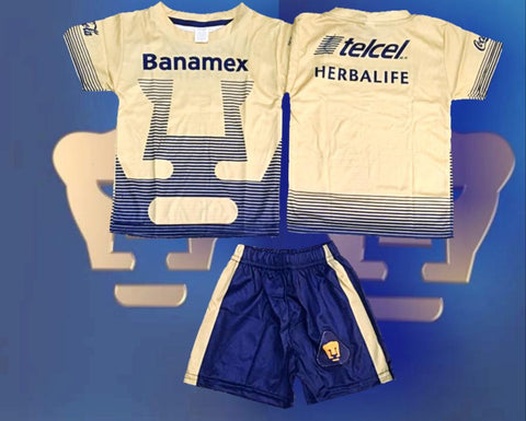 Pumas Oro Gold Home Kids Kit 2019-2020