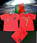 Portugal Red Rojo Home Ronaldo Kids Kit 2019