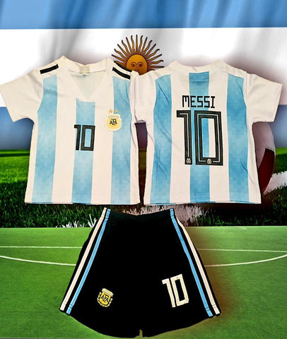 Argentina Home Messi Kids Kit 2019