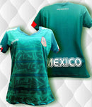 New Woman Mexico Home Green Gold Cup Verde 2019- 2020 Jersey