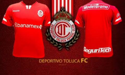 Toluca Red Roja Home Jersey Men Regular Fit 2019