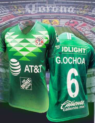 New Club America Verde Green Jersey Ochoa Men Regular Fit 2019-2020