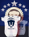 Pumas Home White Blanco Mameluco New Born Jersey 2019