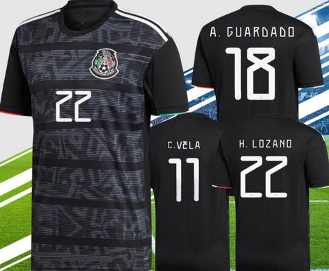 New Mexico Black Negra Copa Oro 2019-2020 Jersey With Name