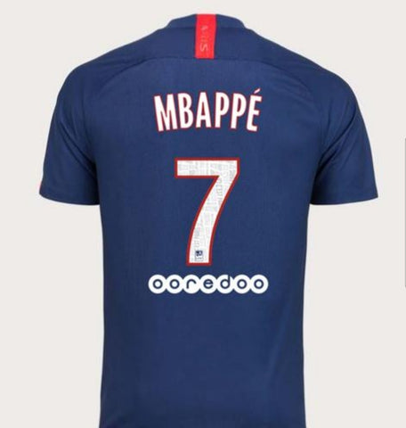 New PSG Paris Mbappe Home Jersey 2019-2020