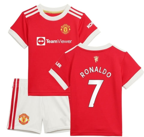 #7 Kids Red Home Jersey Uniform 2022
