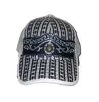 Gorra Charra Blanco Y Negro